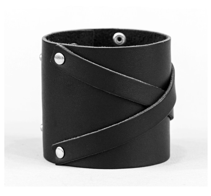 Leather cuff bracelet for men or women, code 3193