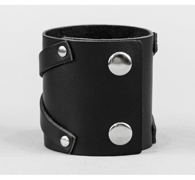 Leather cuff bracelet for men or women, code 3193
