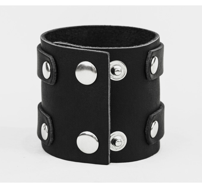 Leather cuff bracelet for men or women, code 3195