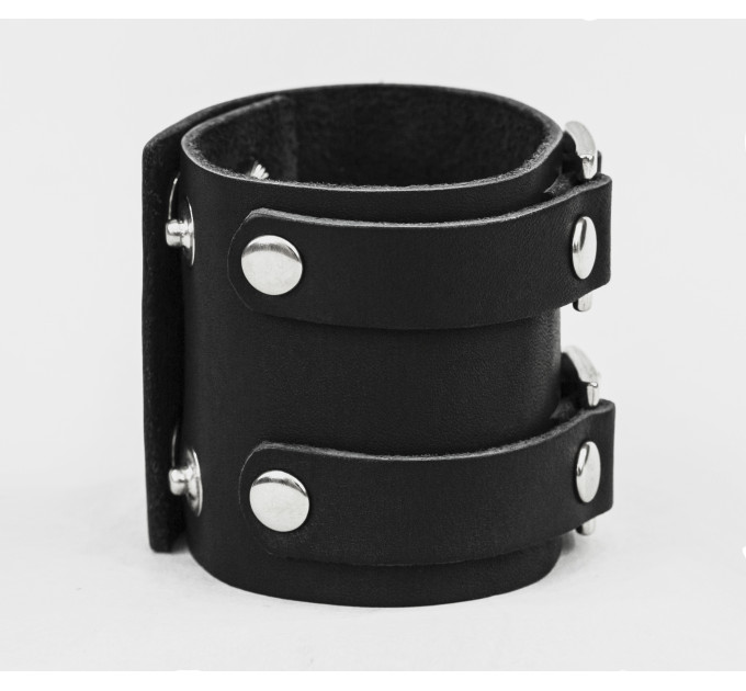 Leather cuff bracelet for men or women, code 3195