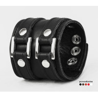Leather cuff bracelet for men or women, code 3195st