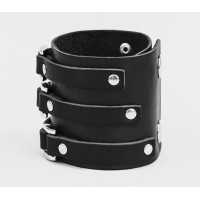 Leather cuff bracelet for men or women, code 3197