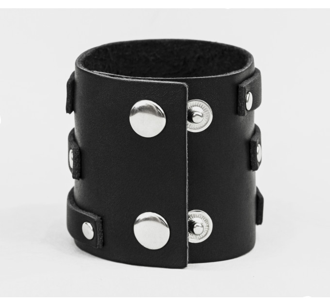 Leather cuff bracelet for men or women, code 3197