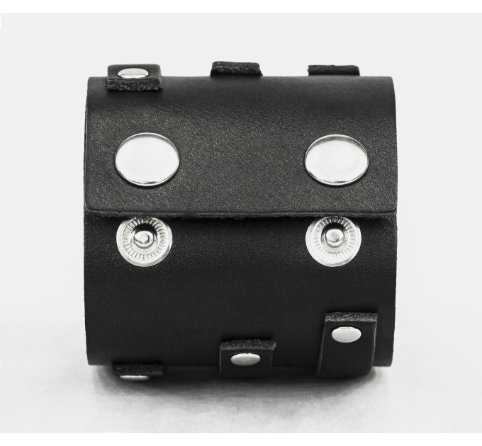 Leather cuff bracelet for men or women, code 3197