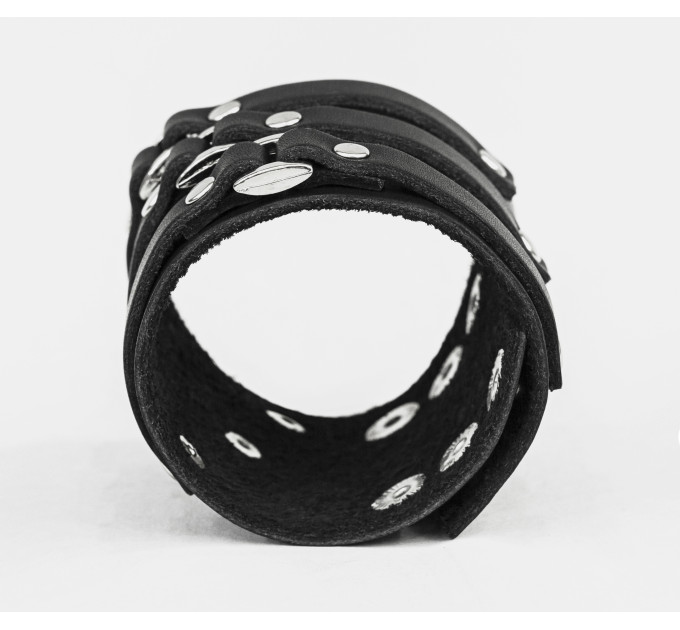 Leather cuff bracelet for men or women, code 3197
