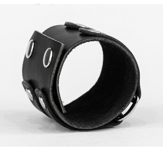 Leather cuff bracelet for men or women, code 3198