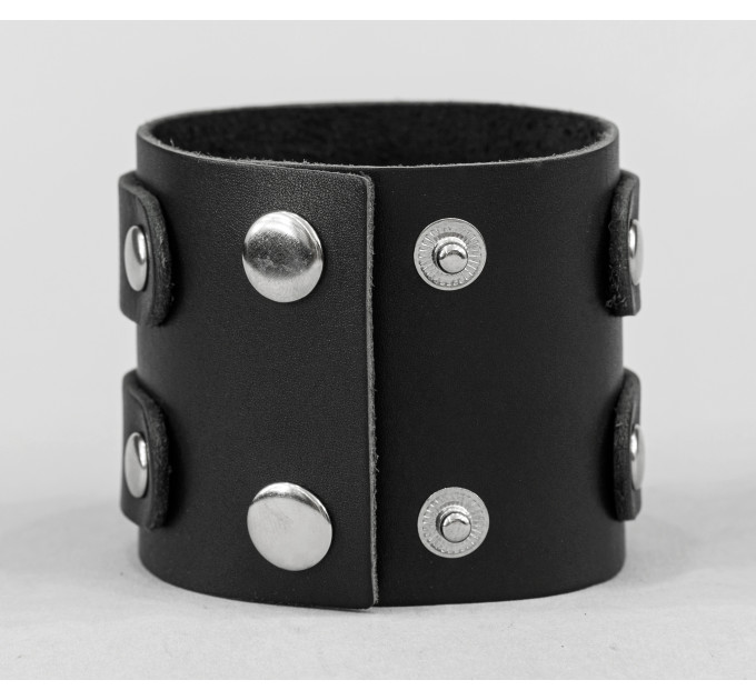 Leather cuff bracelet for men or women, code 3198
