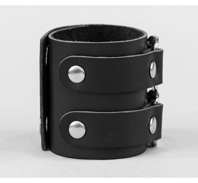 Leather cuff bracelet for men or women, code 3198