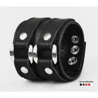 Leather cuff bracelet for men or women, code 3198st