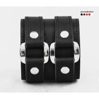 Leather cuff bracelet for men or women, code 3198st