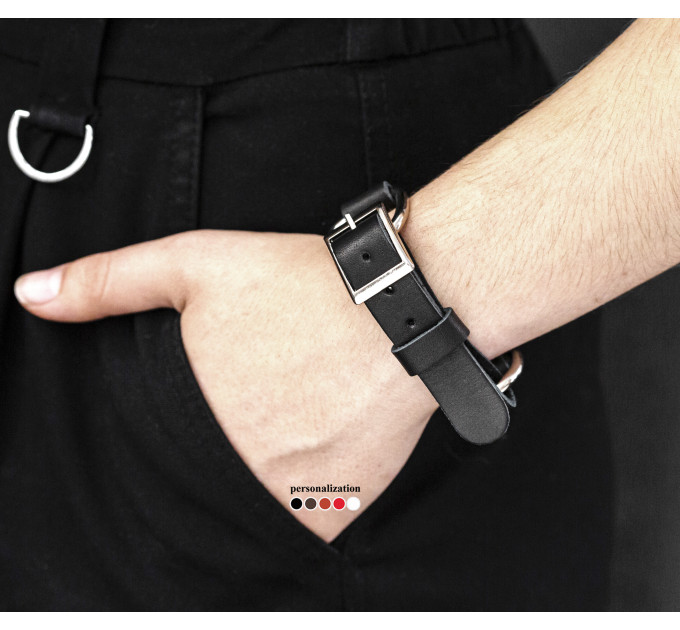 Leather bracelet for men or women, code 3201