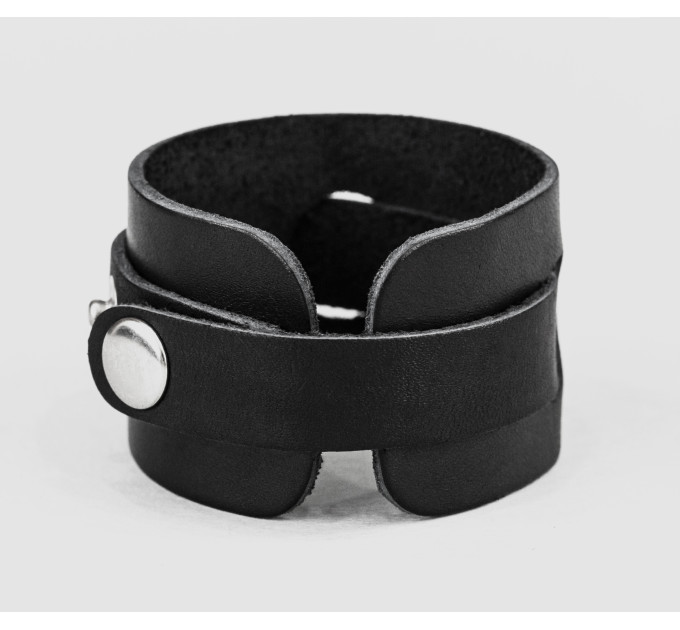 Leather cuff bracelet for men or women, code 3260