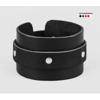 Leather cuff bracelet for men or women, code 3265