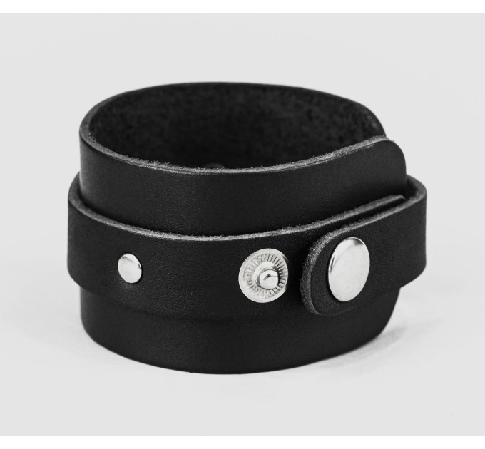 Leather cuff bracelet for men or women, code 3265