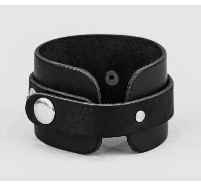 Leather cuff bracelet for men or women, code 3265