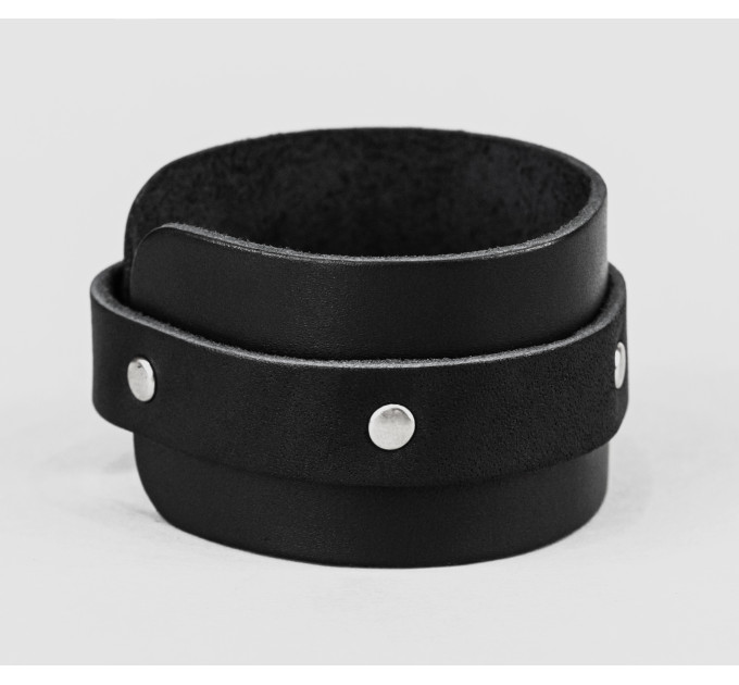 Leather cuff bracelet for men or women, code 3265