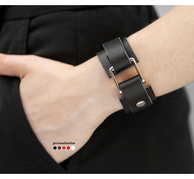 Leather bracelet for men or women, code 3271