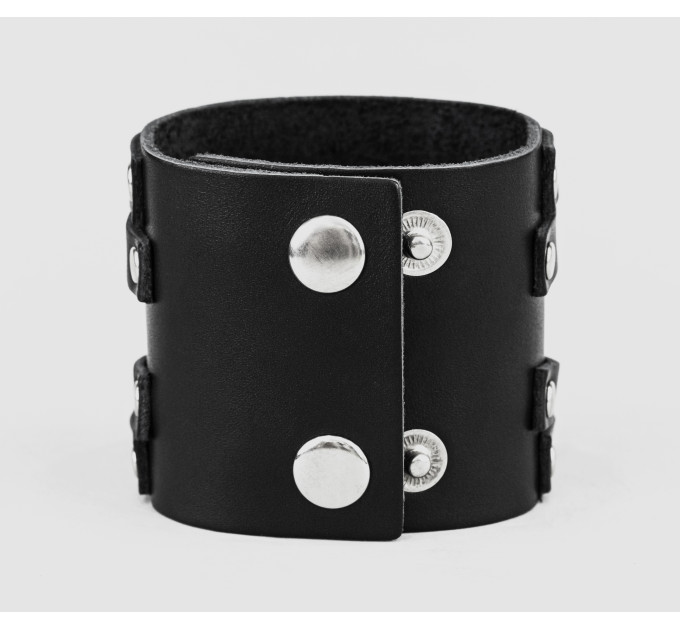 Leather cuff bracelet for men or women, code 3290
