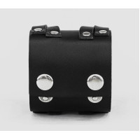 Leather cuff bracelet for men or women, code 3290