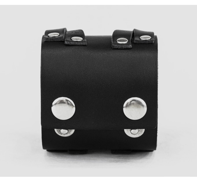 Leather cuff bracelet for men or women, code 3290