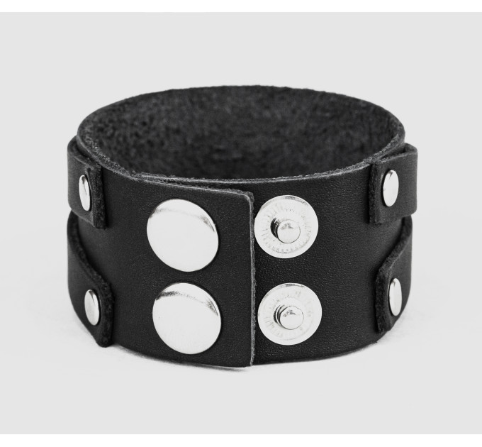 Leather cuff bracelet for men or women, code 3291