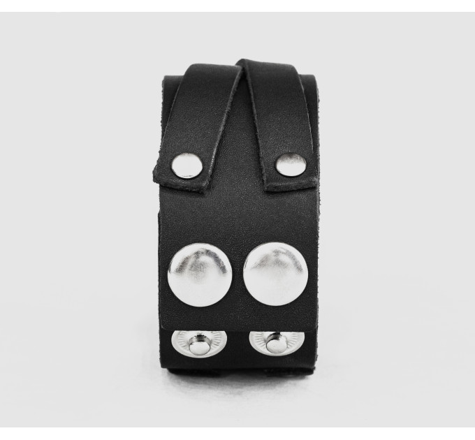 Leather cuff bracelet for men or women, code 3291