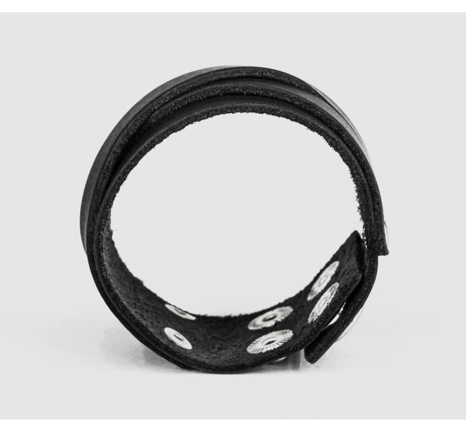Leather cuff bracelet for men or women, code 3291