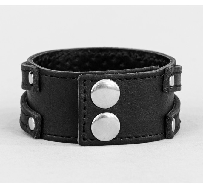 Leather cuff bracelet for men or women, code 3291st