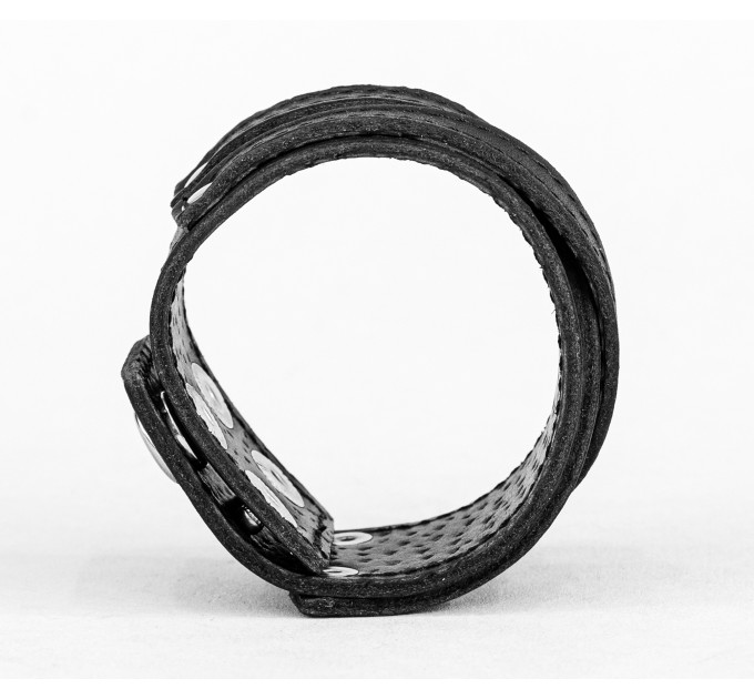 Leather cuff bracelet for men or women, code 3291st