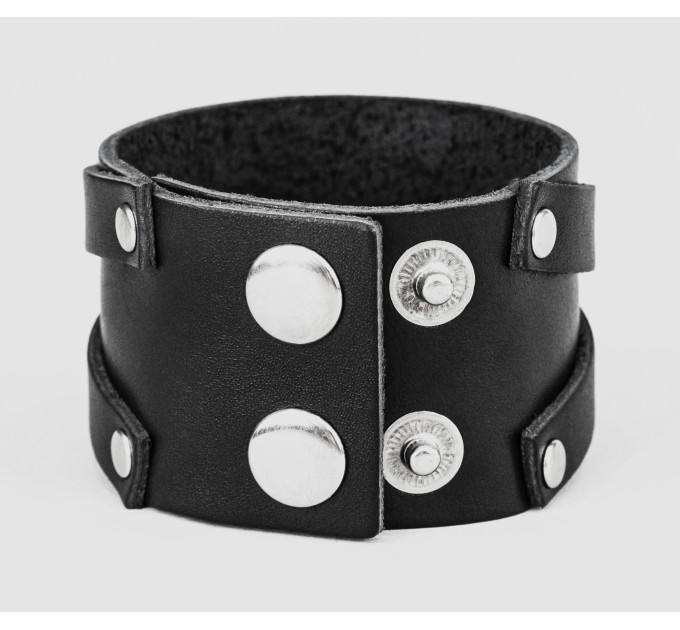 Leather cuff bracelet for men or women, code 3293