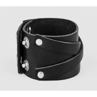 Leather cuff bracelet for men or women, code 3293