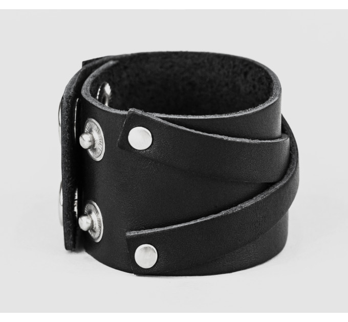 Leather cuff bracelet for men or women, code 3293
