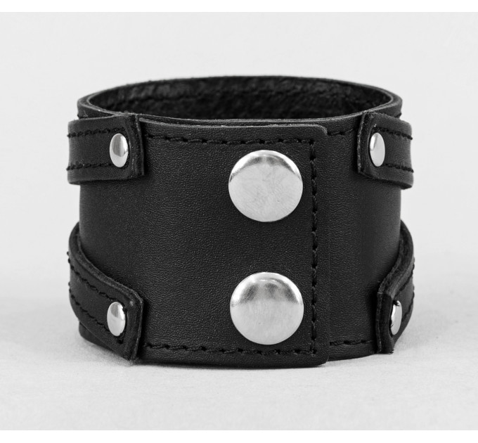 Leather cuff bracelet for men or women, code 3293st