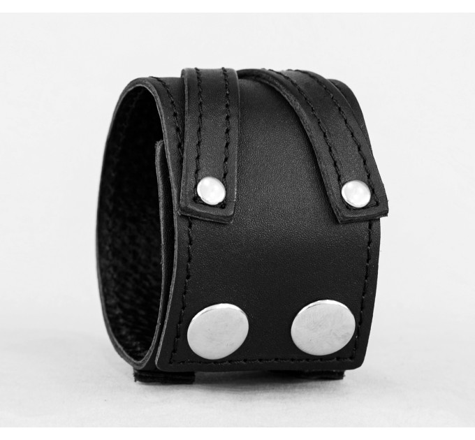 Leather cuff bracelet for men or women, code 3293st