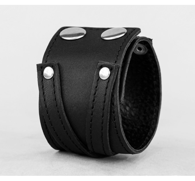 Leather cuff bracelet for men or women, code 3293st