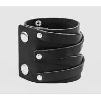 Leather cuff bracelet for men or women, code 3295
