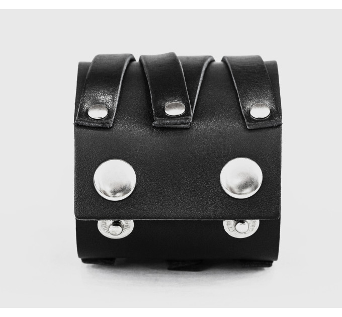 Leather cuff bracelet for men or women, code 3295