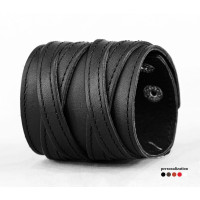 Leather cuff bracelet for men or women, code 3295st