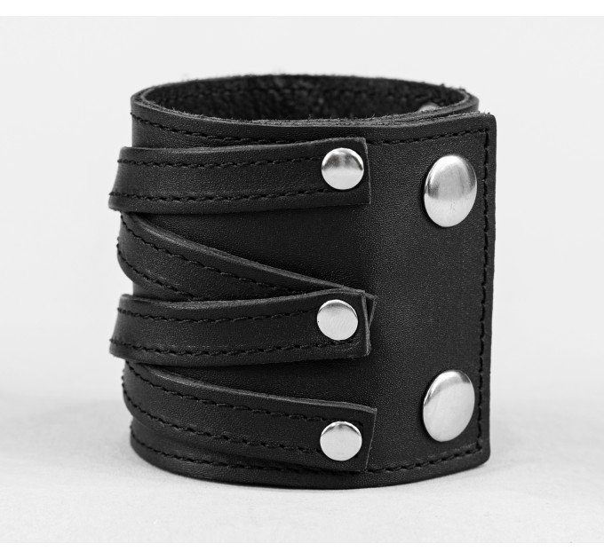 Leather cuff bracelet for men or women, code 3295st
