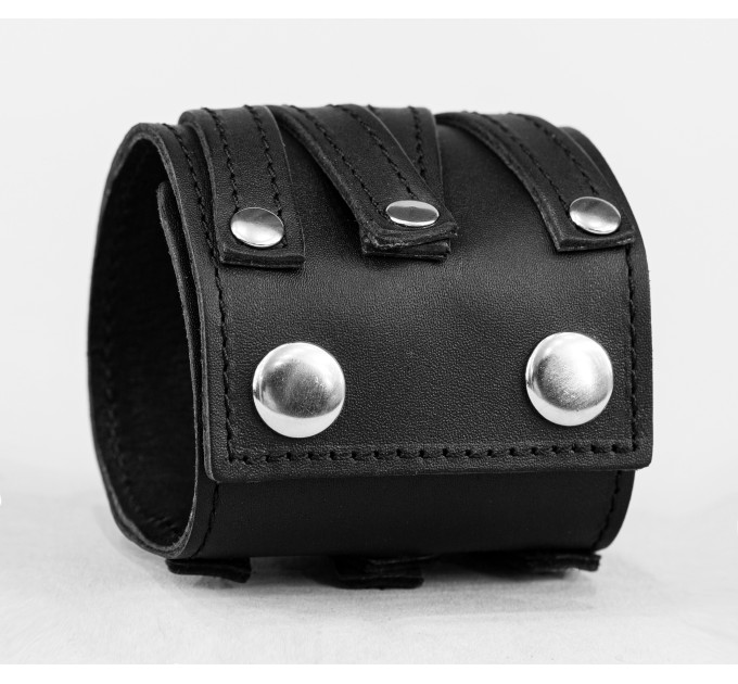 Leather cuff bracelet for men or women, code 3295st