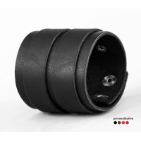 Leather cuff bracelet for men or women, code 3296