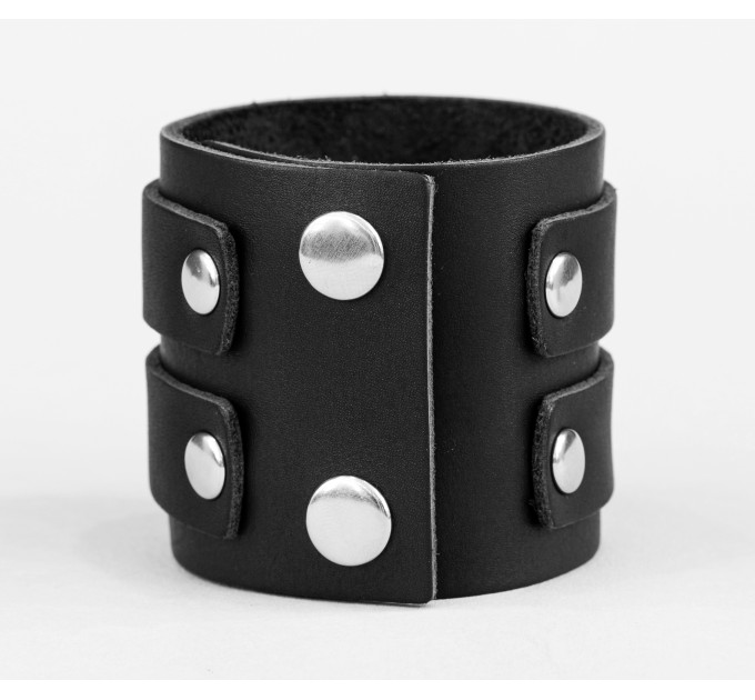 Leather cuff bracelet for men or women, code 3296