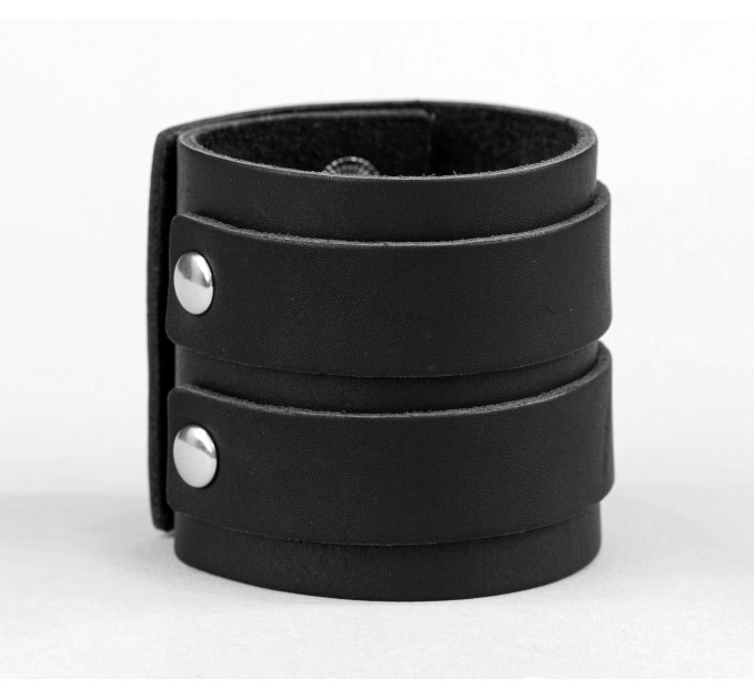 Leather cuff bracelet for men or women, code 3296