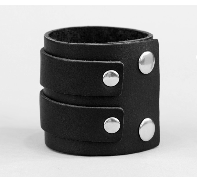 Leather cuff bracelet for men or women, code 3296