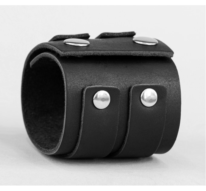 Leather cuff bracelet for men or women, code 3296