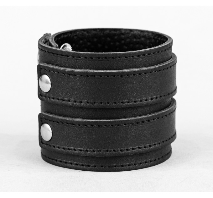 Leather cuff bracelet for men or women, code 3296st