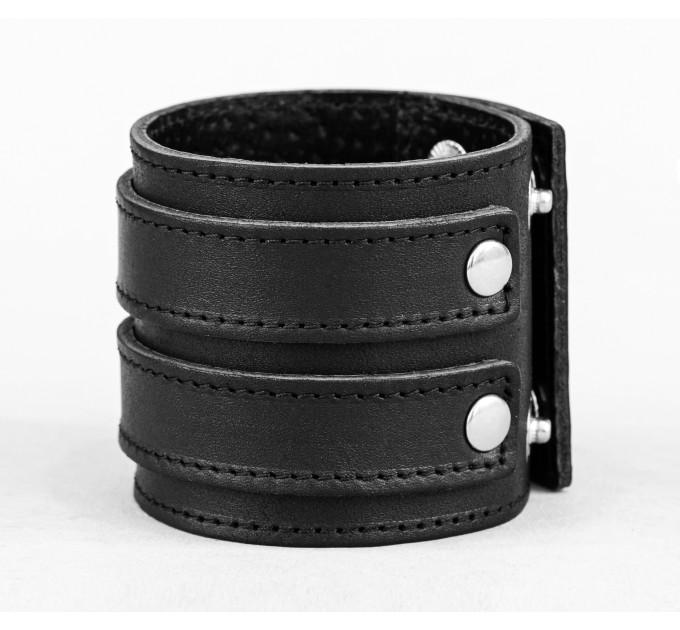 Leather cuff bracelet for men or women, code 3296st