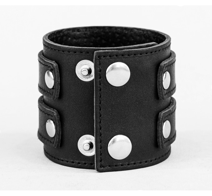 Leather cuff bracelet for men or women, code 3296st