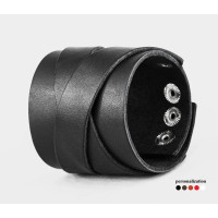 Leather cuff bracelet for men or women, code 3297