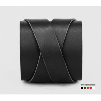 Leather cuff bracelet for men or women, code 3297